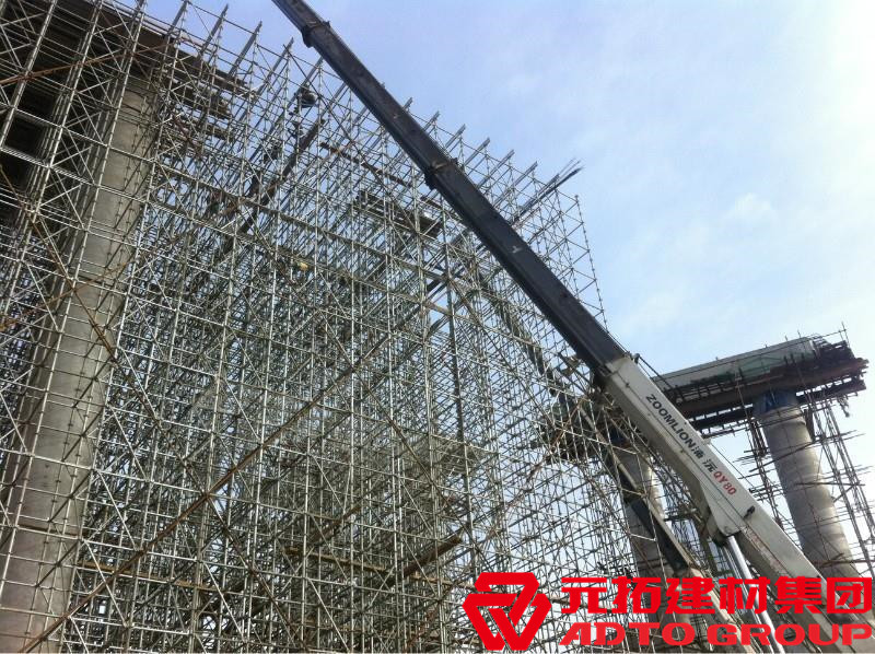 盤扣腳手架是什么材料，盤扣架多少米一噸？